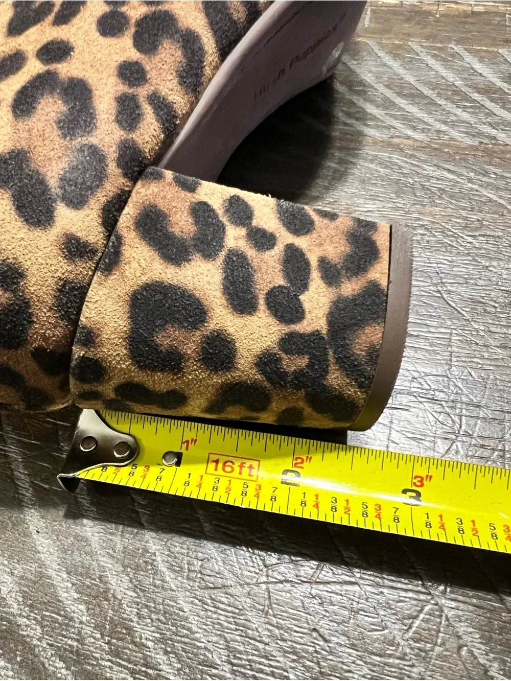 Hush Puppies Leopard-Print Ladies Heels Size 9.5M Like New